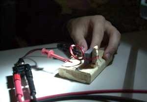 Students built tiny motors to participate in a contest in freshman physics class.