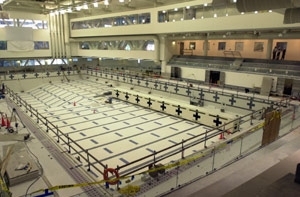 The pool at the Zesiger Center, now fully tiled and ready for water, is        due to open in late September.