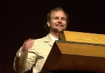 Undergraduate Association President Josiah Seale speaks at convocation.