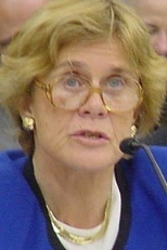 Sheila Widnall testifying before the House Science Committee.