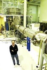 David Shoemaker, director of the LIGO Laboratory at the Center for Space Research, poses in the lab.