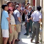 Scientists and students from around the world gathered in Crete, Greece, this summer for a workshop on self-assembling peptides and proteins. Many of the group took an afternoon trip to Knossos, the architectural ruins of a Minoan palace inhabited in 1450 B.C.