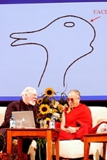 During a discussion of mental imagery that was part of a two-day conference at MIT featuring the Dalai Lama and prominent scientists, Stephen M. Kosslyn of Harvard asked the Dalai Lama what he saw in this sketch, pointing out that some people see a duck while others see a rabbit. The Dalai Lama saw both.