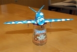 A colorful entrant in the airplane contest's Aesthetics category.
