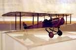 A model of a DeHavilland 4 is included in the MIT Museum exhibit commemorating the 100th anniversary of human, powered flight.