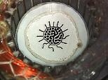 A drop of ferrofluid morphed into this design resembling Native American art.