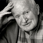 A portrait of Professor Arthur R. von Hippel at age 100, taken by his grandson Jonas Kahn, a professional photographer.