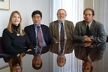 Principal investigators of the IGERT grant are (left to right) professors Dava Newman, Kenneth Oye, Merritt Roe Smith and Daniel Hastings.