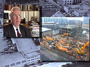 The CSAIL computer graphics group and MVP&amp;DT used time-lapse images and video compositing in a presentation at the opening celebration of the Stata Center.