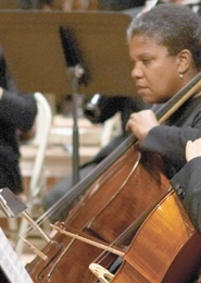 Cellist Stephanie Wingfield performs with the MIT Symphony Orchestra.