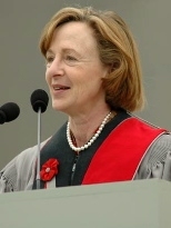 Susan Hockfield addresses graduates at MIT's Commencement held June 3, 2005.