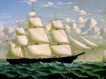 Northern Light was a record-setting South Boston-built clipper ship. More than 20 lithographs of well-known clipper ships are on display in 'The Clipper Ship Era' exhibit at the MIT Museum through July 10.