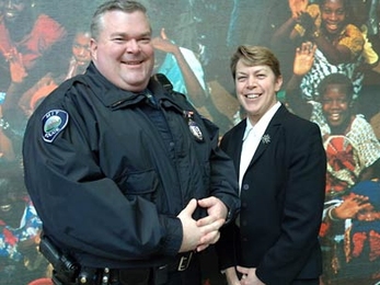 Officer David O'Connor and Sgt. Cheryl Vossmer of the MIT Police are among 19 individuals and teams that will be honored March 1 with MIT Excellence Awards.