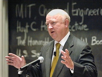 U.S. Secretary of Energy Samuel W. Bodman emphasized the country's need for alternative fuels during his talk on campus Tuesday, May 9.