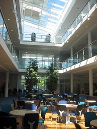Researchers from MIT and Cambridge University are collaborating on in-depth studies of this building in Luton, England, which is cooled by natural ventilation. Their work includes on-site measurements, computer simulations and experiments with scale models.