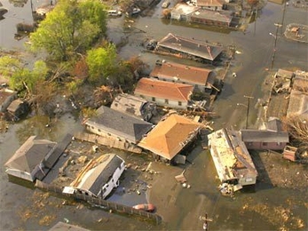 The Ninth Ward in New Orleans in mid-September, 2005. MIT freshmen will use the city as a case study for a new course on "cities at risk."