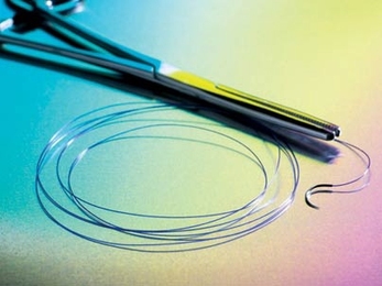 A Cambridge biotechnology company plans to market absorbable, super strong sutures produced using a recombinant DNA technique developed at MIT.