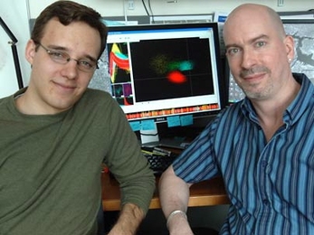 MIT graduate student Timothy J. Buschman, left, and Professor Earl Miller of the Department of Brain and Cognitive Sciences have found concrete evidence that two radically different brain regions play different roles in the different modes of attention.