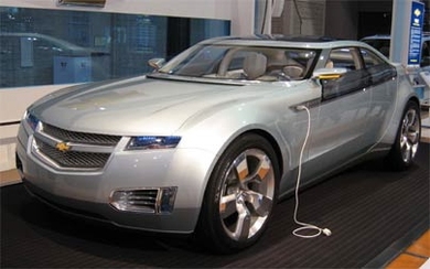 The Chevrolet Volt concept car was unveiled by GM in January. A company with MIT roots will develop battery cells to meet the specific requirements of the car.