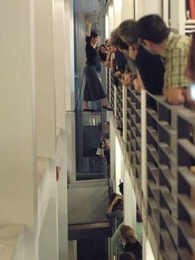 Tightrope walker Madeleine PrÃ©vost-Lemire.