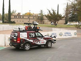 MIT's 'robocar' negotiated a course without a driver to advance to the finals of the DARPA Urban Challenge.