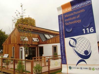 MIT's Solar7 home, designed and built by students and displayed here at the Solar Decathlon contest in Washington, D.C., was popular with visitors and inspired plans for the 2009 competition.
