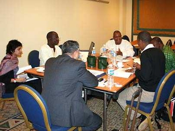 Development practitioners from across Africa taking part in a J-PAL course last summer in Abuja, Nigeria.