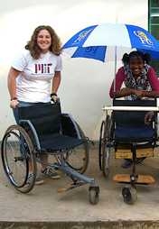 MIT senior Tish Scolnik, left, was recently named one of the Top 10 College Women by Glamour Magazine.