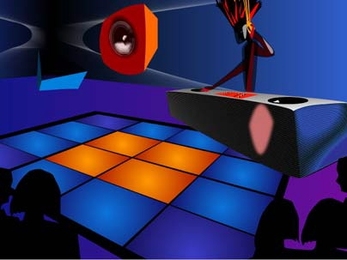 A screenshot from AudiOdyssey, an experimental computer game designed by MIT and Singaporean students to be accessible to both the visually impaired community and mainstream gamers.