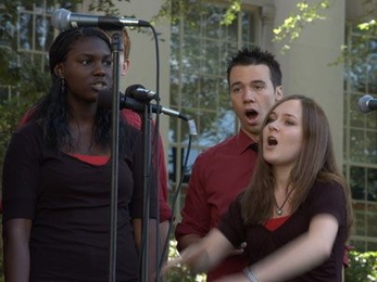 The Chorallaries of MIT sang the National Anthem a cappella prior to Convocation. <a onclick="MM_openBrWindow('convocation-music-enlarged.html','','width=509, height=583')">
<span onmouseover="this.className='cursorChange';">
<strong>Open image gallery</strong>
</span>
</a>
<noscript> <a href="convocation-music-enlarged.html">
<em>(no JavaScript)</em>
</a>
</noscript>