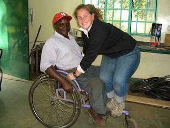 Natasha 'Tish' Scolnik, who is working to make it easier for physically challenged individuals in Africa to move around, was awarded a Harry S. Truman Scholarship this year.