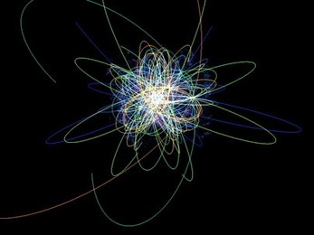 This image shows the orbits of all recently discovered ultracool subdwarfs in and around the Milky Way, as seen from 150,000 light years away.