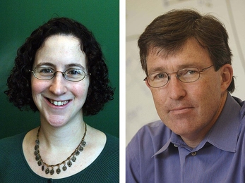 Economics professor Amy Finkelstein, left; and Tyler Jacks, the director of the Koch Institute for Integrative Cancer Research, were elected today to the Institute of Medicine.