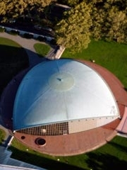 Kresge Auditorium, where President Barack Obama will deliver an address at noon on Friday.
