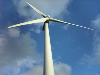 A wind turbine in New Zealand. MIT students are working with the Department of Facilities to assess where to locate a wind turbine on campus.