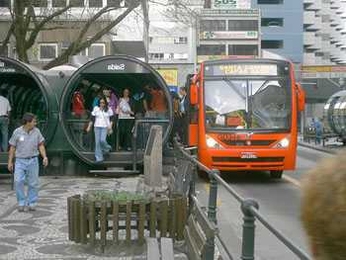 Bus rapid transit system in Curitiba, Brazil