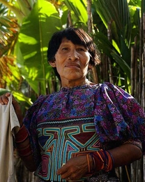 Kuna woman on the the San Blas Islands, Panama