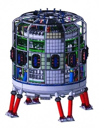 Exterior view of the Ignitor fusion reactor, whose core will be built in Italy and external housing built outside Moscow, where it will be installed.