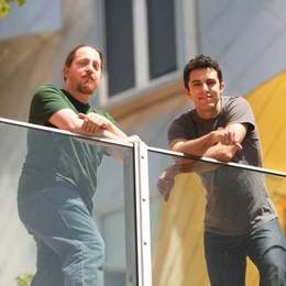 Cameron Freer, left, an instructor in pure mathematics; and Daniel Roy, right, a PhD student in the Department of Electrical Engineering and Computer Science.