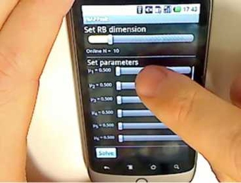 New software that runs on a smart phone can approximate in seconds computations that would take a supercomputer hours. The software works for problems whose form is know but whose particulars aren't; slider bars allow users to set the values for which they want the problems solved.