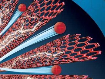 By aligning carbon nanotubes inside polymer composites, Wardle and his colleagues designed electrodes that allow ions to travel more quickly between the tiny cylinders.