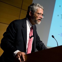Presidential science adviser John Holdren ’65 SM ’66 delivers the David J. Rose Lecture in Nuclear Technology at MIT.