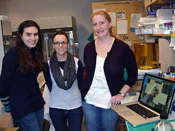 From left to right: Oksana Sergeeva, Kate Moreau and Kelly Knee.