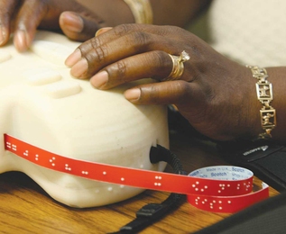 The 6Dot Braille Labeler, a portable, electronic labelmaker for the visually impaired, which was a 2009 IDEAS Competition winner.