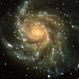 Galaxy in space