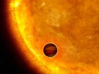 A transiting planet obscures just a tiny fraction of the light from its parent star, allowing astronomers to detect its presence.