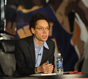 Writer Malcolm Gladwell moderates a discussion on identifying and developing athletic talent.