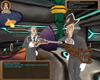 A screen shot from Improviso