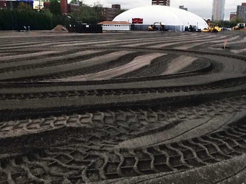 Jack Barry Field is undergoing a resurfacing that will make the facility safer and better for athletic competition.
