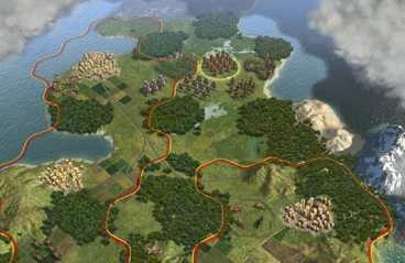 "Civilization" is a strategy game in which players build empires by, among
other things, deciding where to found cities and deploy armies.
